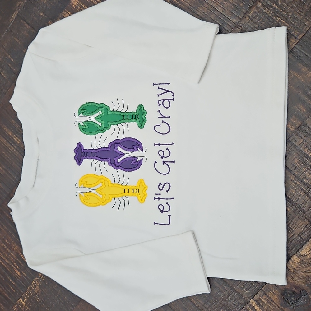Kids Long Sleeve Mardi Gras Shirt